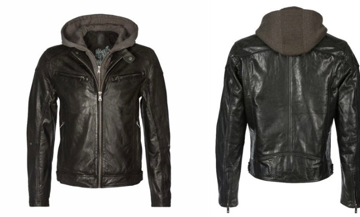 Biko Leather Jacket, Black