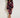 Floral Wrap Dress With Belt - Black/Multi