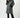 Feather Yarn Plaid Jacquard Coat with Faux Fur Trim -Blk/W