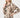 Lurex Sweater Animal Print Boxy Tunic - Beige Multi