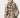 Lurex Sweater Animal Print Boxy Tunic - Beige Multi