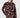 Purple Abstract Rhinestone Mock Neck Sweater