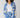 Button Front Linen Shirt - Azure Floral