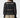 Mixed Fabric Lace Trim Top - Black - 2724008