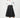 Stretch Taffeta Pleated Skirt - Black