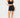 Essential Front Zip Medium Impact Sports Bra - Black