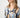 Modern Geo Skinny Tie Neck Blouse