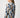 Modern Geo Skinny Tie Neck Blouse