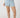 Drawstring Denim Shorts - Bleached Wash