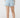 Drawstring Denim Shorts - Bleached Wash