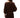 Pleated Satin Cocoon Top With Pleats - Mahogany