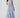 Pleat Detail Smocked Waist Dress - Chambray Stripe
