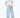 High Rise Drop Crotch Barrel Jeans - Light Blue