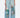 High Rise Printed Barrels - Light Blue