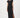 Cap Sleeve Side Slit Gown - Black