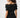 Off-The-Shoulder Ruffle Top - Black