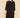 V-Neck Tiered Cotton Dress - Black