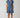 Smocked Waist Tiered Mini Dress - Medium Indigo