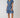 Smocked Waist Tiered Mini Dress - Medium Indigo