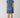 Smocked Waist Tiered Mini Dress - Medium Indigo