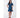 Tiered Denim Effect Mini Dress