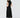 Midi A-line lace Dress- Black