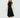 Midi A-line lace Dress- Black