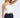 Rowena Buttoned Fitted Crop Top - White