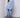 Oversize V Neck Sweater - H Satin Sky