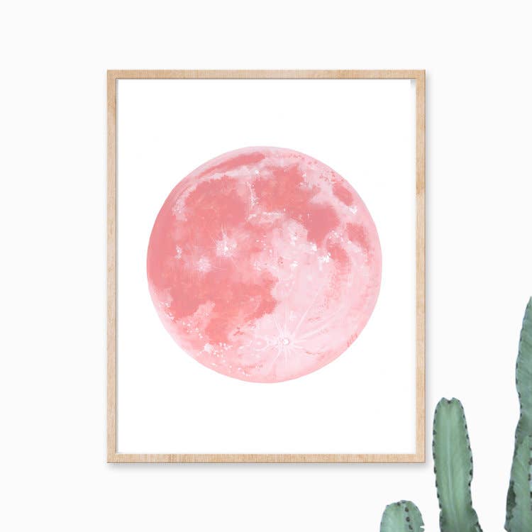 Pink Moon 11 x 14 Art Print