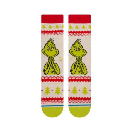 Dr. Seuss The Grinch Sweater - Crew Socks
