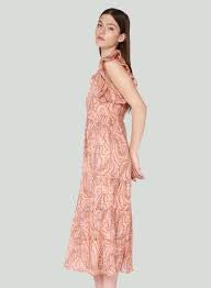 Paisley Floral Midi Dress