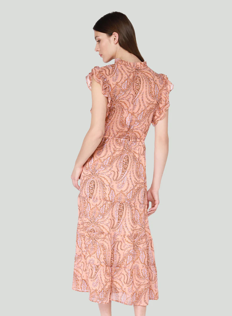 Paisley Floral Midi Dress