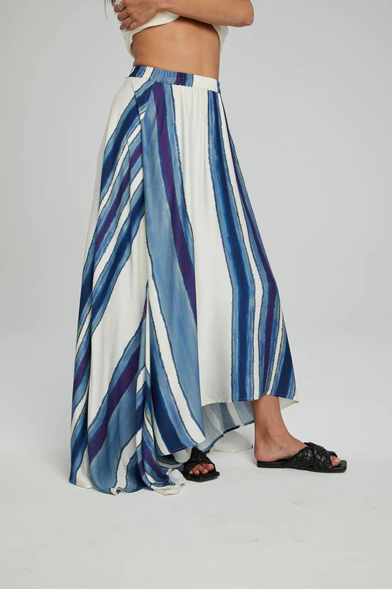 Hazel Maxi Skirt - Pacific Stripe