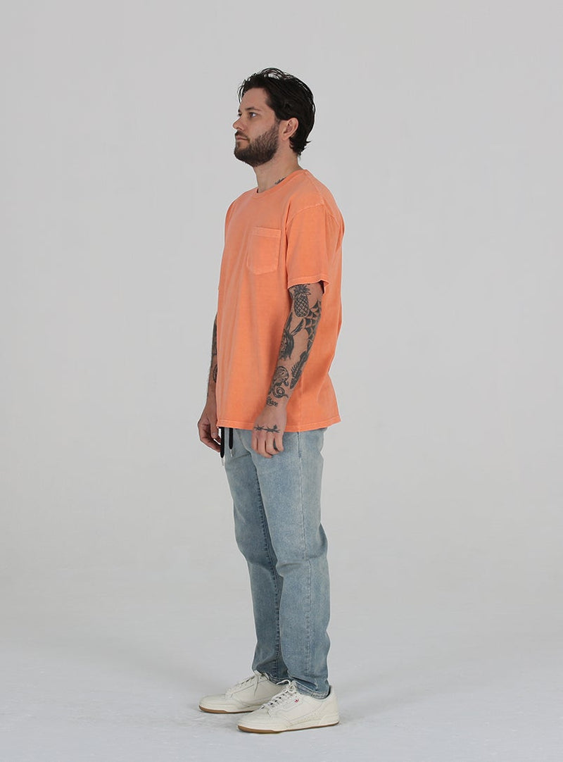 Pigment Dye Tee - Coral