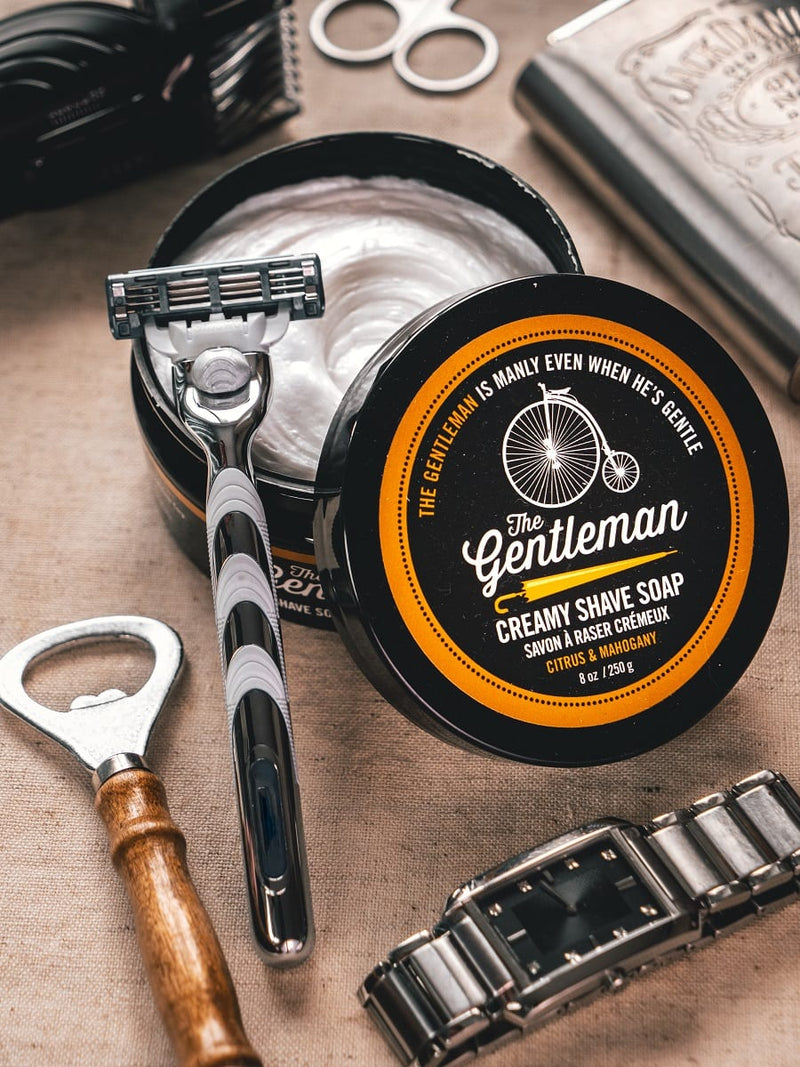 WW The Gentleman Creamy Shave Soap in Citrus & Mahogany