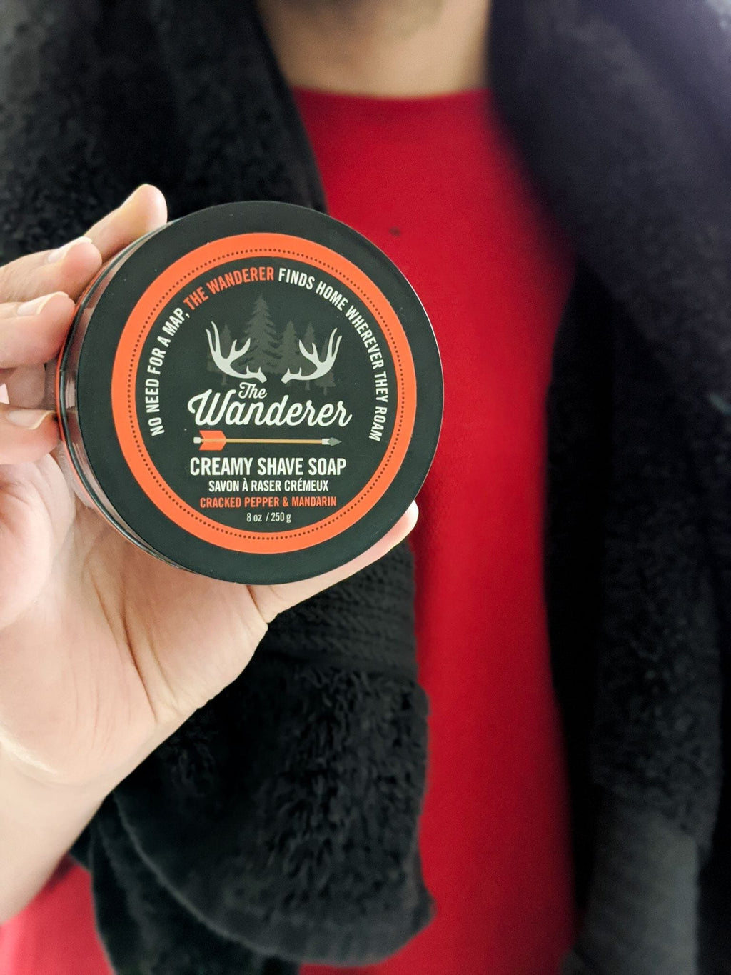 WW The Wanderer Creamy Shave Soap in Cracked Pepper & Mandarin